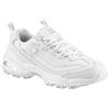Sneaker SKECHERS "D´Lites-Fresh Start", Damen, Gr. 36, silber (weiß, silberfarben), Leder, Textil, Synthetik, sportlich, Schuhe Sneaker, Freizeitschuh, Halbschuh, Schnürschuh mit Bio-Dri-Ausstattung