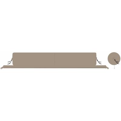 Nackenrolle BENT "Zip-XL Lounger", beige, Funktionskissen, B/H/L: 30cm x 30cm x 190cm, Polyester, B:30cm H:30cm L:190cm Image