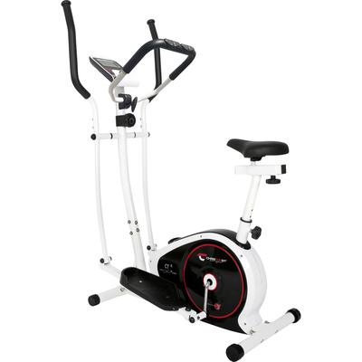 Crosstrainer CHRISTOPEIT SPORT "CT 4", rot (weiß, schwarz, rot), CrosstrainerB:66cm H:152cm L:114cm, Schwungmasse ca. 7 kg, 8 Widerstandsstufen, B:66cm H:152cm L:114cm Image