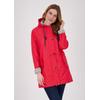 Regenjacke DEPROC ACTIVE "Friesennerz WIZZARD PEAK WOMEN UMBR", Damen, Gr. 50 (XL), rot, Obermaterial: 100% Polyurethan; Futter: 100% Polyester, casual, figurumspielend, Langarm gerader Abschluss mit Druckknopf, Jacken, auch in Großen Größen erhältlich