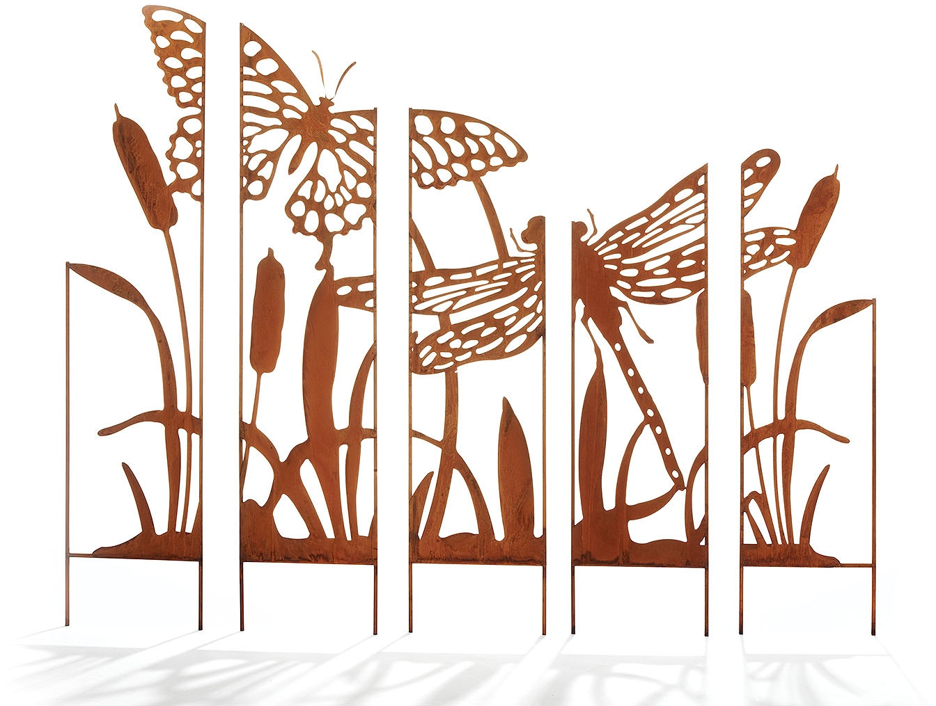 Gartenstecker LOCKER "76045-06", braun, B:142cm H:135cm, Metall, Gartenstecker