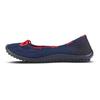 Barfußschuh LEGUANO "STYLE MARITIM", Damen, Gr. 41, blau (dunkelblau), Textil, sportlich, Schuhe Ballerina Barfußschuh Socksneaker Sommerschuh, Ballerina, Slipper, Bequemschuh mit modischen Durchzügen