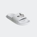 Badesandale ADIDAS ORIGINALS "LITE ADILETTE" Gr. 42, weiß (cloud white, cloud matte silver) Schuhe Wasserschuhe