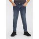 Stretch-Jeans KIDSWORLD "für Jungen" Gr. 152, N-Gr, grau (enara wash) Jungen Jeans