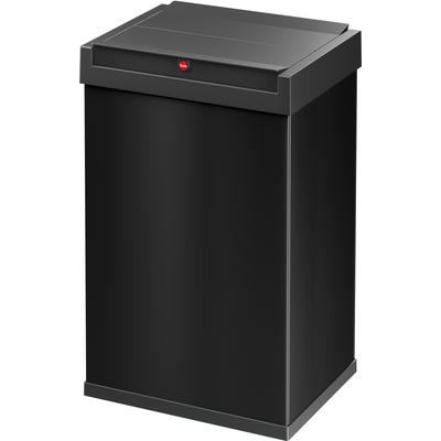 Mülleimer HAILO "Big-Box Swing L", schwarz, B:35cm H:54,5cm T:26cm, Metall, Mülleimer, 35 Liter, Stahlblech, Abfallbox mit selbstschließendem Schwingdeckel Image