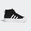 Sneaker ADIDAS ORIGINALS "NIZZA PLATFORM MID", Gr. 40, schwarz-weiß (core schwarz, cloud weiß, cloud weiß), Textil, Synthetik, sportlich, Schuhe Canvassneaker Plateausneaker Skaterschuh Sneaker high Sneakerboots