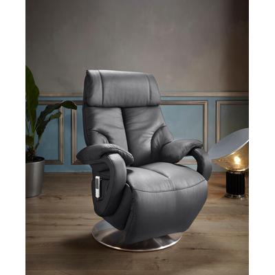 TV-Sessel SIT & MORE "Invito", grau (anthrazit), B:80cm H:111cm T:80cm, NaturLEDER (echtes Rindsleder), Luxus-Microfaser (100% Polyester), Luxus-Kunstleder, Sessel, Fernsehsessel, in Größe S, wahlweise mit Motor und Aufstehhilfe Image