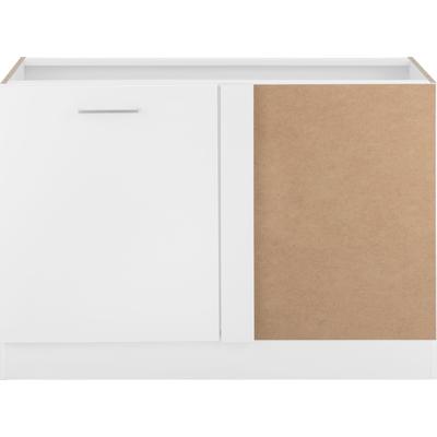 Eckunterschrank KOCHSTATION "KS-Kehl", weiß, B:120cm H:82cm T:60cm, MDF, Schränke, ohne Arbeitsplatte Image