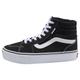 Plateausneaker VANS "Filmore Hi Platform" Gr. 39, schwarz-weiß (schwarz, weiß) Schuhe Schnürboots Skaterschuh Sneakerboots Plateaustiefeletten