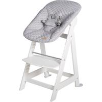 Hochstuhl ROBA Treppenhochstuhl 2-in-1 Set Style, Born Up Gr. B/H/T: 45 cm x 80 cm x 54 cm, weiß (silbergrau, weiß) Baby Stühle Treppenhochstuhl Stuhl Hochstuhl Hochstühle
