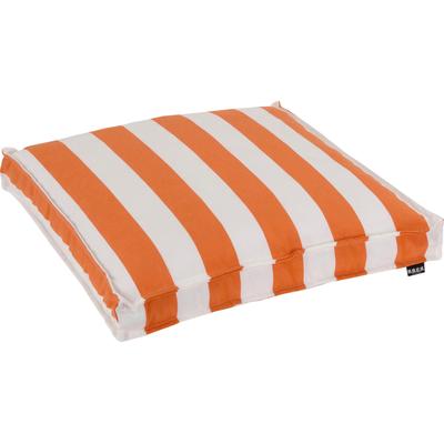 Sitzkissen H.O.C.K. "Classic Streifen", orange (orange, gestreift), B:50cm H:5cm L:50cm, Polyacryl (dralon), Dekokissen_Sitzkissen_Kissenhüllen, mit Streifen Image