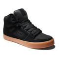 Sneaker DC SHOES "Pure High-Top" Gr. 10(43), schwarz (schwarz, natur) Schuhe Sneaker