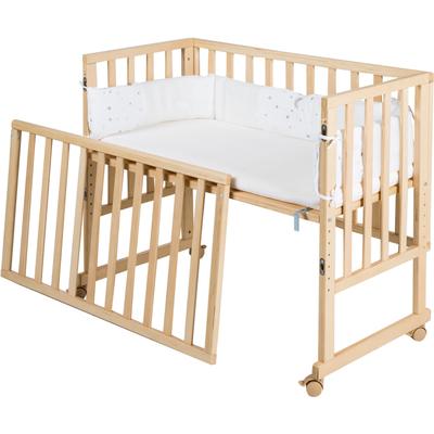 Stubenbett ROBA "safe asleep 3-in-1 Sternenzauber, natur", Baby, Gr. Liegefläche B/L: 45cm x 90cm, kein Härtegrad, beige (natur), MDF, Babybetten