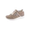 Schnürschuh WALDLÄUFER, Damen, Gr. 8, grau (taupe), Nubukleder, Glattleder, modisch, Schuhe