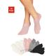 Sneakersocken BENCH. Gr. 35-38, bunt (3 x ecru, 2 grau, rosa, 3 schwarz) Damen Socken Multipacks