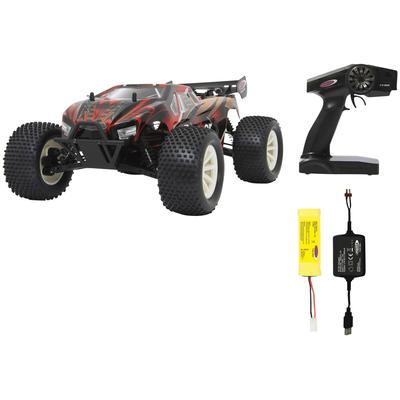 RC-Monstertruck JAMARA "Brecter Truggy 4WD" Fernlenkfahrzeuge rot (rot/schwarz) Kinder 1:10, 2,4 GHz