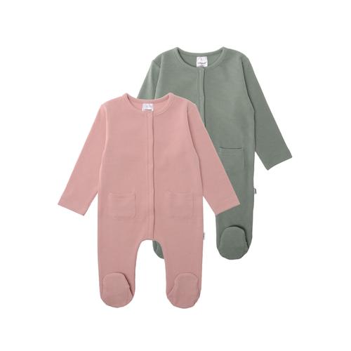 Body LILIPUT Gr. 62, EURO-Größen, grün (grün, rosa) Baby Bodies mit praktischen Druckknöpfen im Schritt