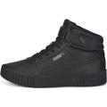 Sneaker PUMA "Carina 2.0 Mid" Gr. 42,5, schwarz (puma black, puma dark shadow) Schuhe Schnürstiefeletten