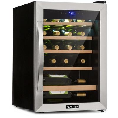 Klarstein - Vinamour 19 Uno Weinkühlschrank 19Fl./65l 4-18°C 40dB Glas Image