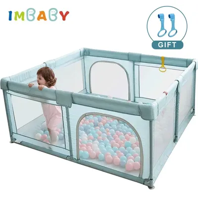IMBABY – parc pour bébé balles de piscine pour nouveau-né clôture jeux parc intérieur pour