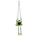 Sunset Vista Designs 063931 - 36" Green Solar Swinging Froggy Lantern