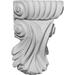 3 7/8"W x 1 1/4"D x 5 1/4"H Scroll Leaf Corbel