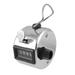 Resettable 4 Digits Hand Tally Counter Silver Tone - Black, Sliver