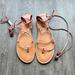 American Eagle Outfitters Shoes | Brand New! American Eagle Sandals | Color: Cream/Pink | Size: 11