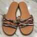 Madewell Shoes | Madewell Multicolor Sandals | Color: Orange/Tan | Size: 7