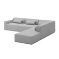 Gus Modern Mix Modular 5 Piece Sectional Sofa - Right Facing - KSMOM5SE-PARSTO-RF