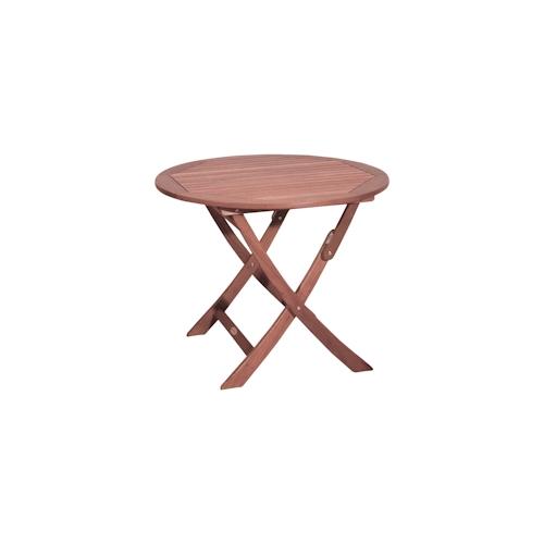 Klapptisch Gartentisch Holztisch Garten klappbar Holz Rund Ø 90 cm
