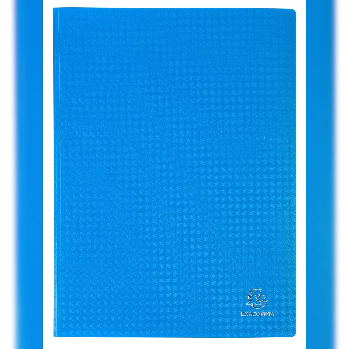 Exacompta 8582E 8x Sichtmappe aus weichem PP 300µ mit 80 gekörnten Hüllen, blickdicht, für Format DIN A4 - Hellblau Image