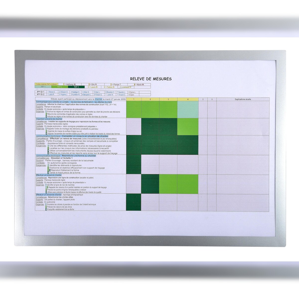 Exacompta 39300E 5x Magnetische Wandhülle A3 - Silber Image