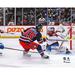 Mark Scheifele Winnipeg Jets Unsigned Shoots Puck Past Goaltender Pavel Francouz Photograph