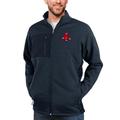 Men's Antigua Heathered Navy Boston Red Sox Course Full-Zip Jacket