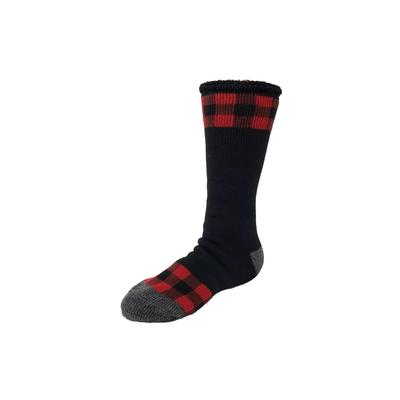 Men's Big & Tall Mens Buffalo Check Thermal Sock 2.7 Tog Thermal Sock by GaaHuu in Black