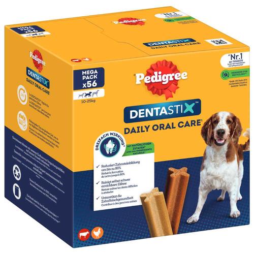 Pedigree Dentastix Multipack (168 Stück) für mittelgroße Hunde (10-25 kg) Zahnpflege Hud