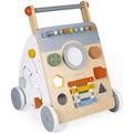 Lauflernwagen JANOD "Sweet Cocoon - Multi-Activity" Lauflernhilfen weiß (weiß, natur) Kinder Lauflernwagen aus Holz