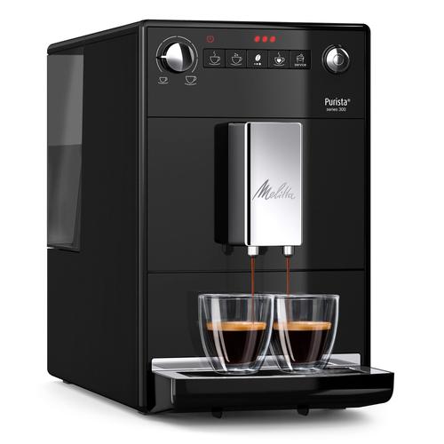 „MELITTA Kaffeevollautomat „“Purista F230-102, schwarz““ Kaffeevollautomaten Lieblingskaffee-Funktion, kompakt & extra leise schwarz Kaffeevollautomat“