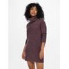 Strickkleid ONLY "ONLJANA L/S COWLNCK DRESS", Damen, Gr. M (38), N-Gr, lila (colorot rose braun melange), Rippstrick, Obermaterial: 62% Polyacryl, 15% Nylon, 13% Polyester, 7% Wolle, 3% Elasthan, meliert, casual, ca. Mitte Oberschenkel, Langarm,...
