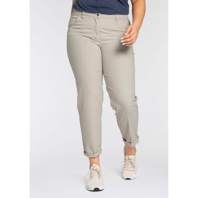 Chinohose KJBRAND "Betty Chino", Damen, Gr. 48, N-Gr, beige, Web, Obermaterial: 60% Baumwolle, 37% Polyamid, 3% Elasthan, casual, bequem knöchellang, Hosen, mit Komfortbund Image