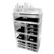 Kamay's 5 In 1 Acrylic Clear Cosmetic Organiser Display Box Acrylic Makeup Storage 8 layers 13 Drawers With Top Section Lipstick Makeup Brush Tray Acrylic Make Up Organizer Combination (XXXLStyle2)