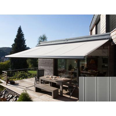 Kassettenmarkise WISMAR "Classic S-Compact", grau (grau, schwarz), B:400cm, Polyacryl, Markisen, Breite: 400 cm, Ausfall: 250 cm Image