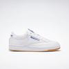 Sneaker REEBOK CLASSIC "CLUB C 85", Gr. 36,5, weiß (weiß, royal, gum), Leder, sportlich, Schuhe