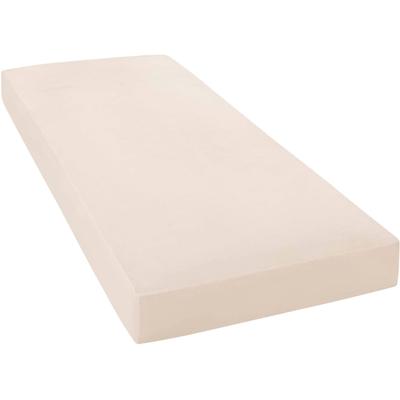 Spannbettlaken JANINE "MAKO-FEINJERSEY 5007", beige (sand), B:140-160cm L:200cm, Mako-Jersey, Obermaterial: 100% Baumwolle, Laken, aus 100% Baumwolle, für Matratzen bis 26 cm Höhe Image