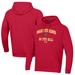 Men's Under Armour Red Maryland Terrapins Softball All Day Arch Fleece Pullover Hoodie