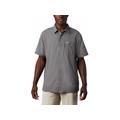 Columbia Men's PFG Slack Tide Camp Short Sleeve Shirt Polyester, City Gray SKU - 887655