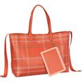 Tommy Hilfiger - Handtasche Iconic Tommy Tote Check PF22 Shopper Rot Damen