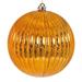 Vickerman 696262 - 8" Antique Gold Shiny Mercury Lined Ball Christmas Tree Ornament (N162530)