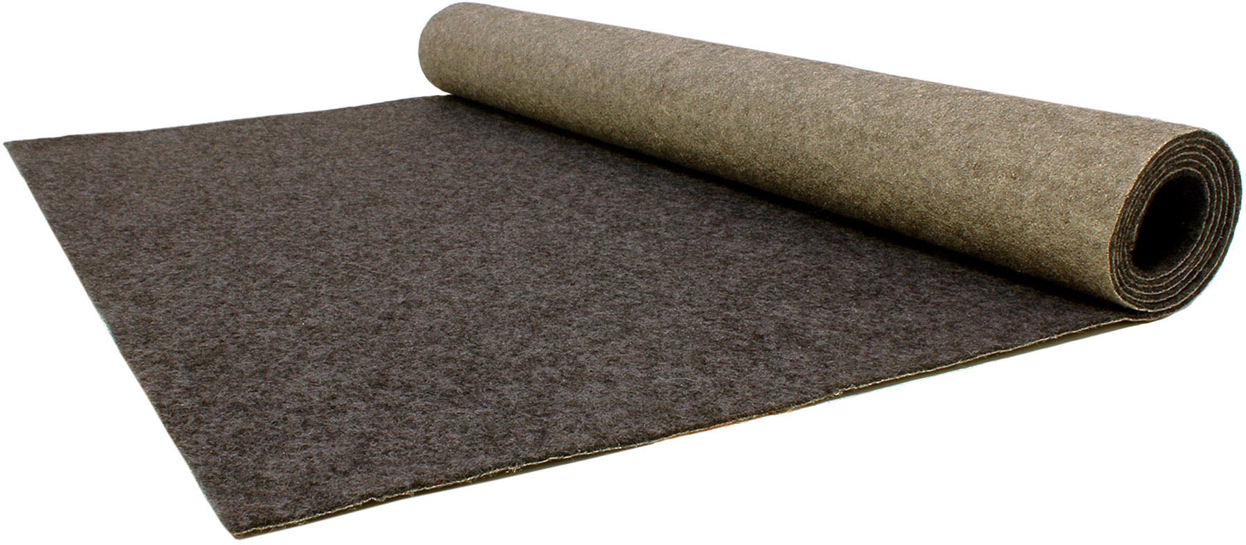 Läufer "PODIUM", grau (anthrazit), B:100cm H:2,6mm L:1.900cm, Polypropylen (PP), PRIMAFLOR-IDEEN IN TEXTIL, Teppiche, Breite 100 cm, robuster Nadelfilz, Uni-Farben Image